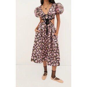 Floral Puff Sleeve Dress